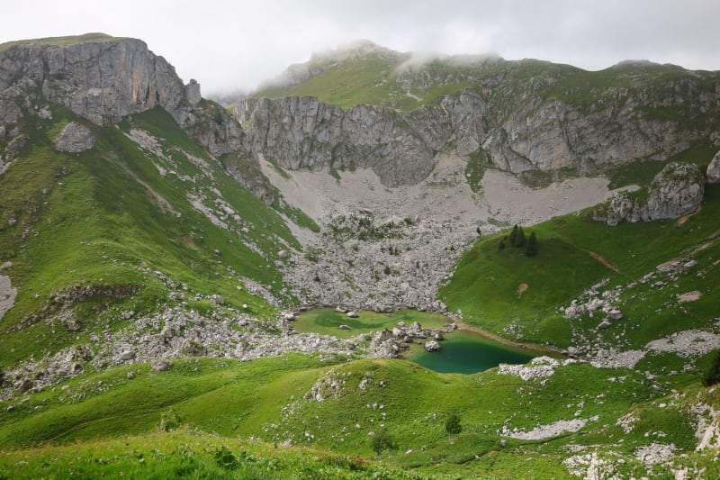 Photo du lac de Darbon en Haute-Savoie.