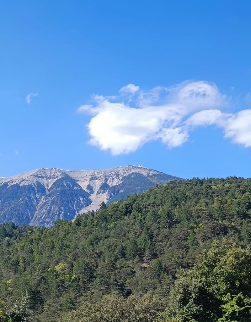 Col de Fontaube avec vue sur le Mont Ventoux - Propiac