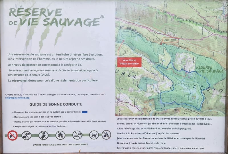 Réserve de vie Sauvage - Rochers des Riverot
des
Riverot
bEV - Léoncel