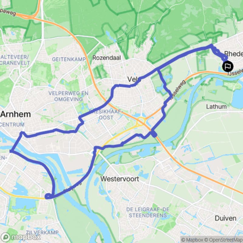Fietstocht in Rheden, Gelderland - Rheden