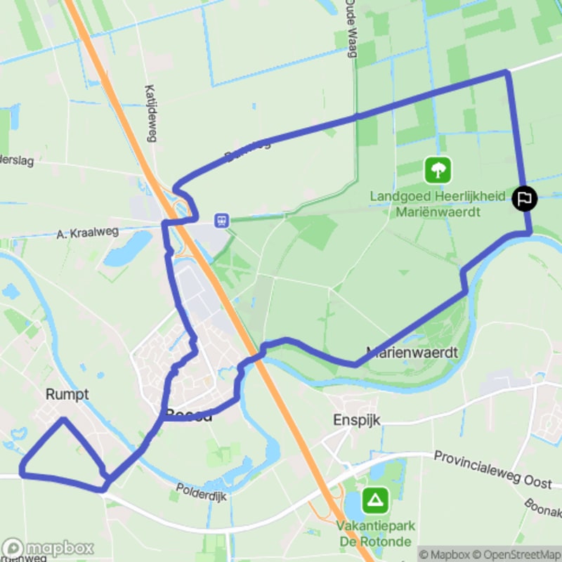 Fietstocht in Tricht, Gelderland - Beesd