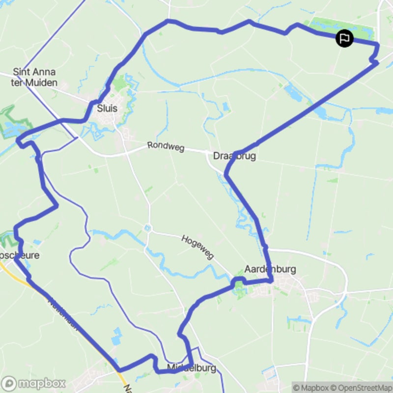 Fietstocht in Oostburg, Zeeland - Oostburg
