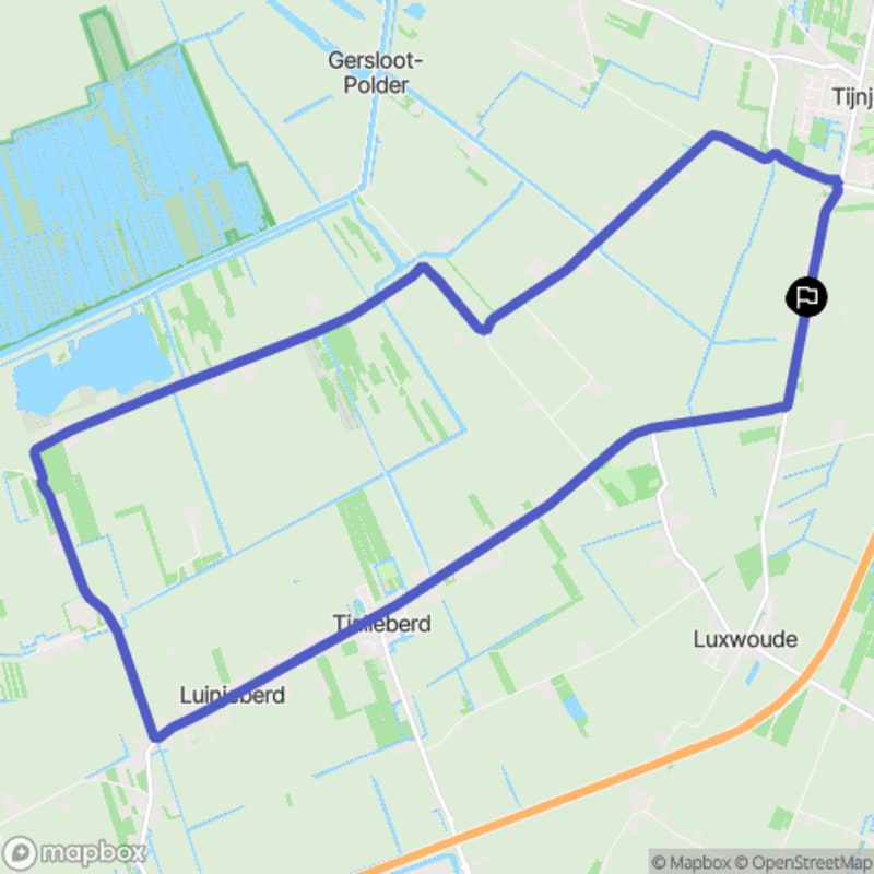 Fietstocht in Tijnje, Fryslân - Tijnje