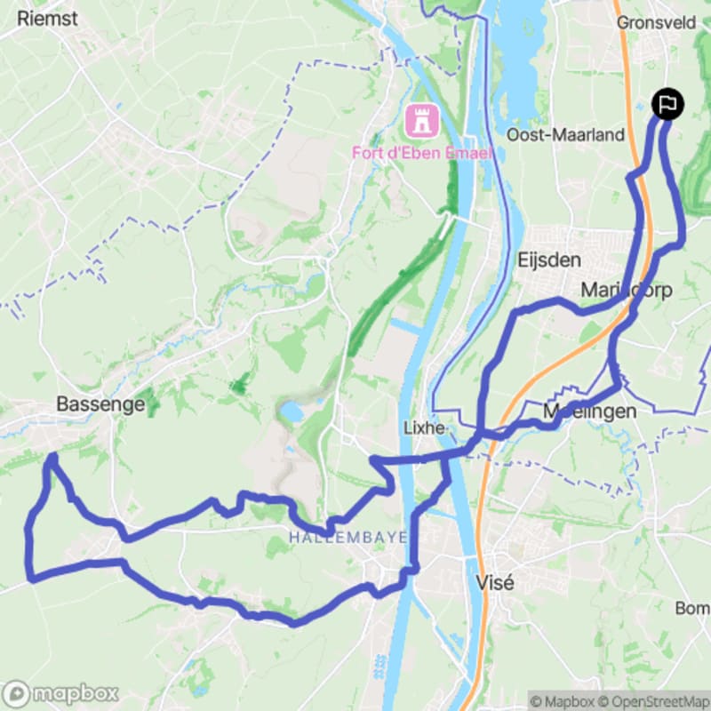 Fietstocht vanuit Rijckholt, Limburg - Gronsveld