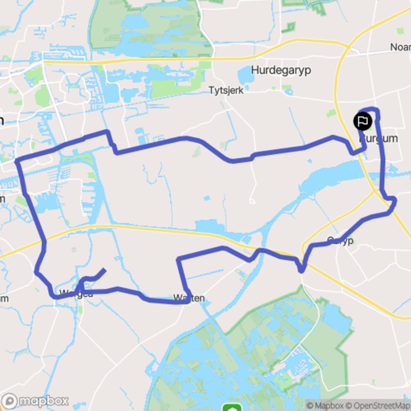 Fietstocht in Hústerheide, Fryslân - Burgum