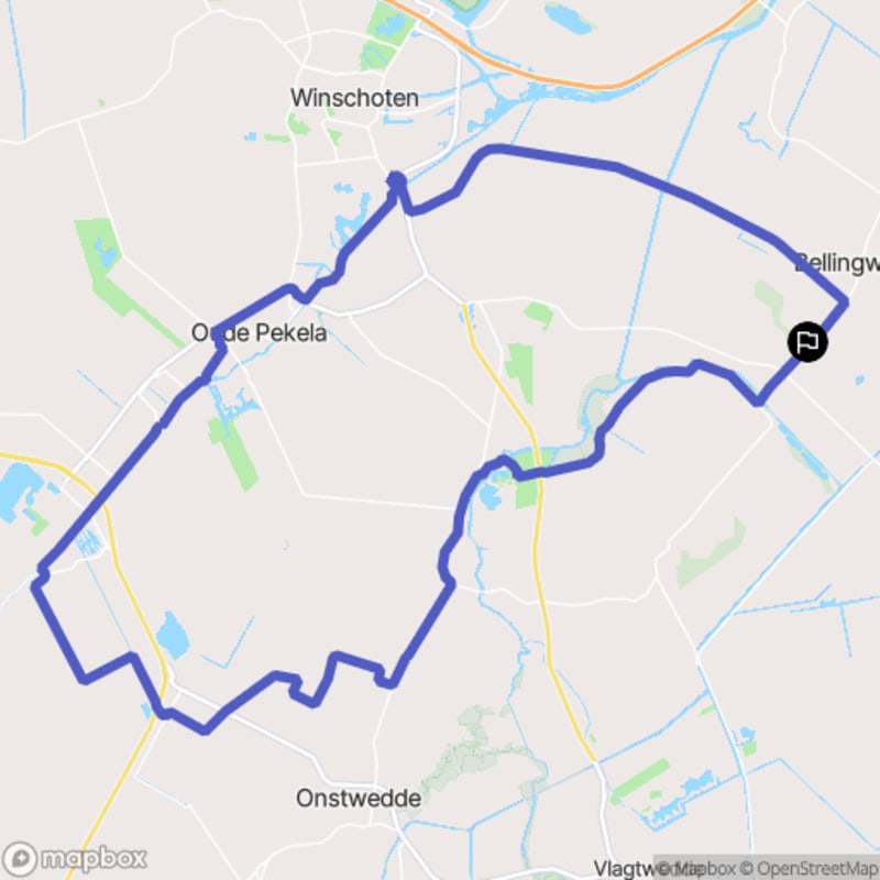 Fietstocht in Bellingwolde, Groningen - Bellingwolde