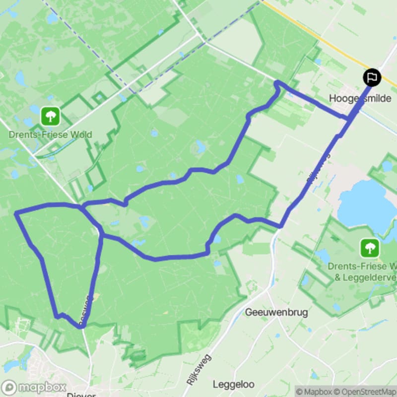 Fietstocht rond Hoogersmilde, Drenthe - Hoogersmilde