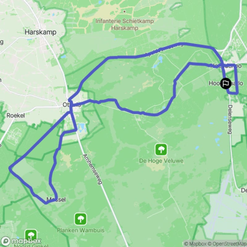 Balade à vélo autour de Hoog-Baarlo, Gelderland - Hoenderloo