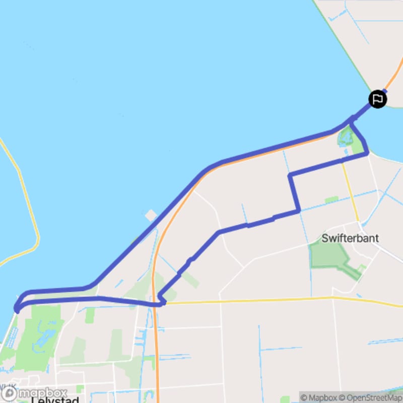 Fietstocht in Nagele, Flevoland - Nagele