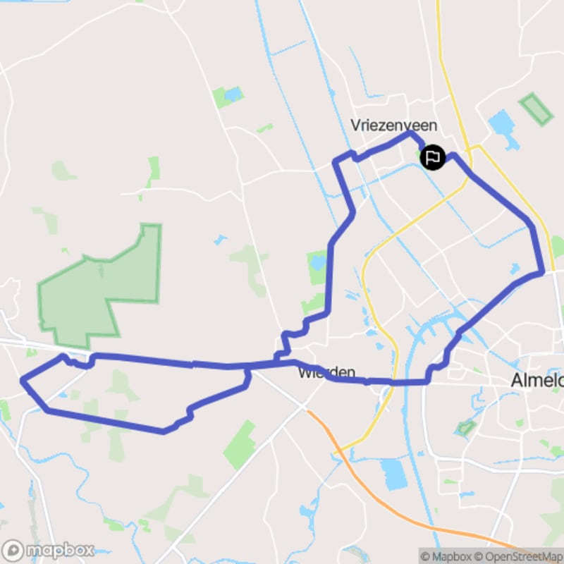 Balade à vélo à Vriezenveen, Overijssel - Vriezenveen