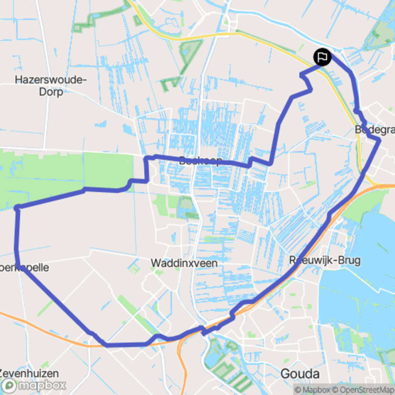 Balade à vélo à Zwammerdam, Zuid-Holland - Zwammerdam