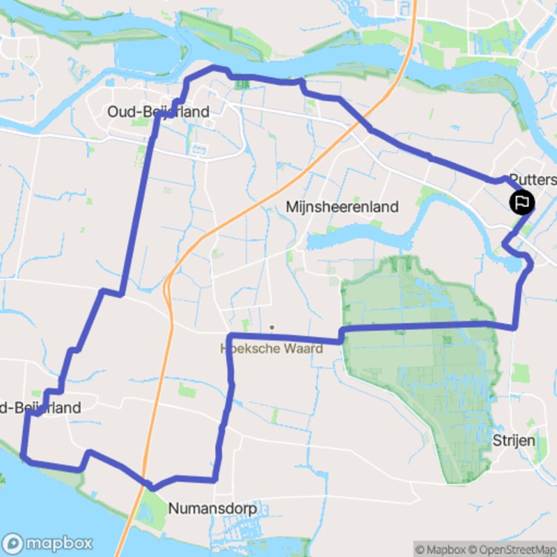 Balade à vélo à Puttershoek, Zuid-Holland - Puttershoek