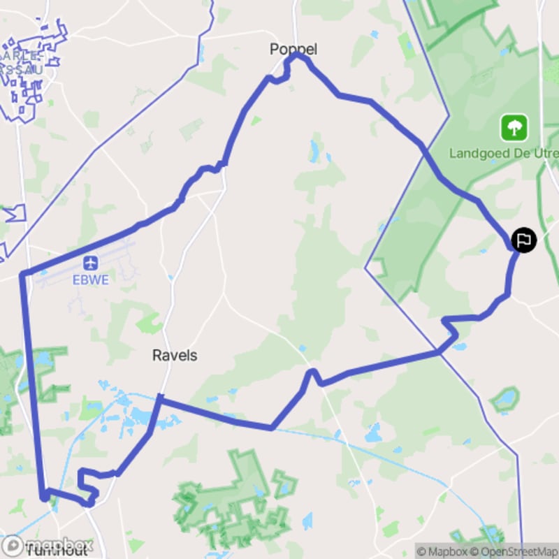 Fietstocht vanuit Kuilenrode, Noord-Brabant - Hooge Mierde