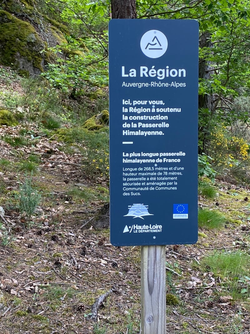 Passerelle Himalayenne depuis Saint-Maurice-de-Lignon - Saint-Maurice-de-Lignon