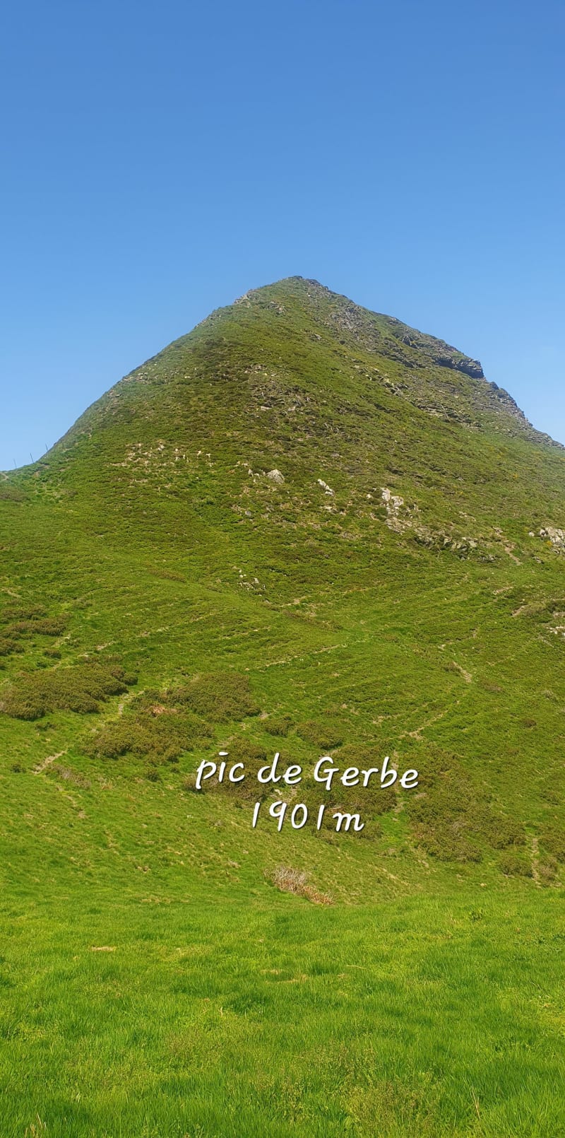 Le pic de Gerbe, seigneur des Cinq Monts - Bielle