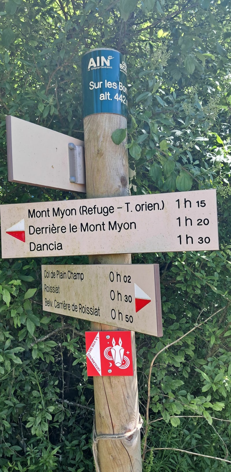 Le Mont Myon et le décollage parapente - Courmangoux