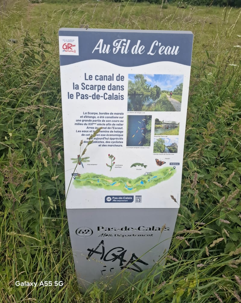 Les bords de la Scarpe depuis Saint-Laurent-Blangy - Saint-Laurent-Blangy
