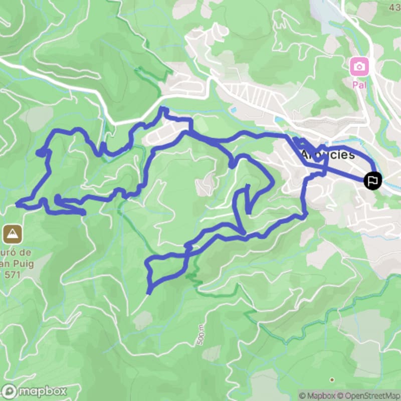 Randonnée à Santa Coloma de Gramenet au départ de la Serra de Marina - Arbúcies