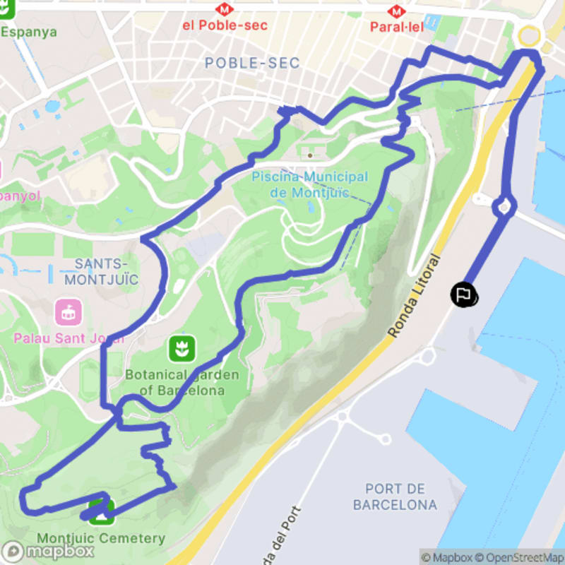 Randonnée à Barcelona : Exploration au départ de Sants-Montjuïc - Barcelona