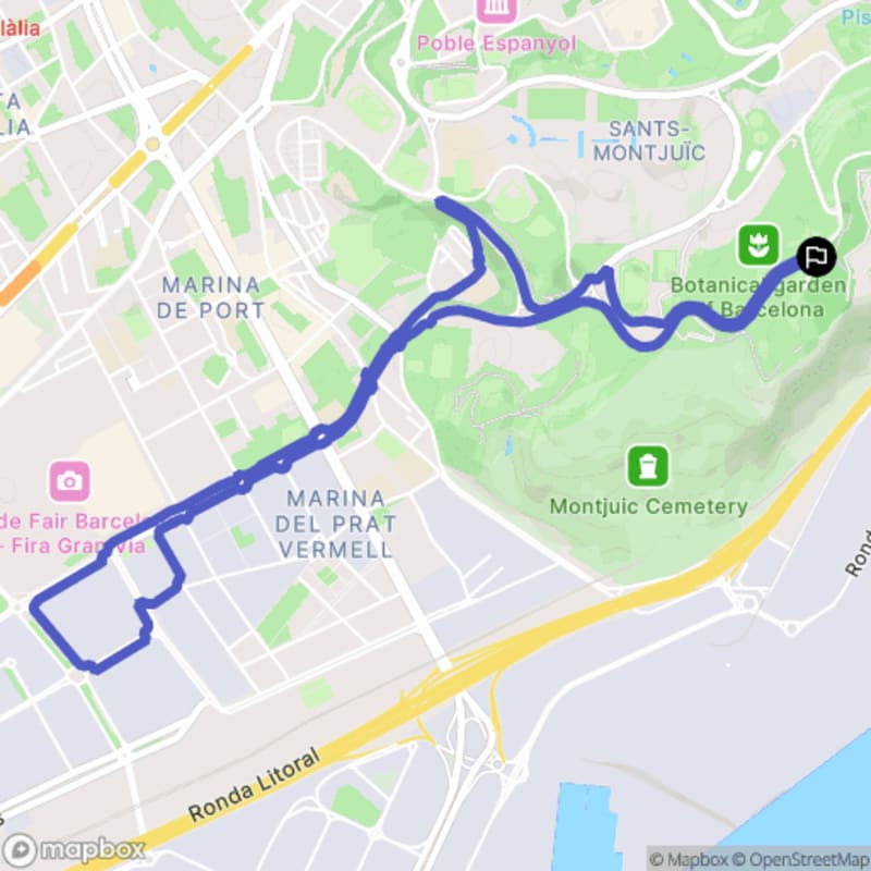 Randonnée à Barcelona : Exploration des sentiers de Sants-Montjuïc - Barcelona
