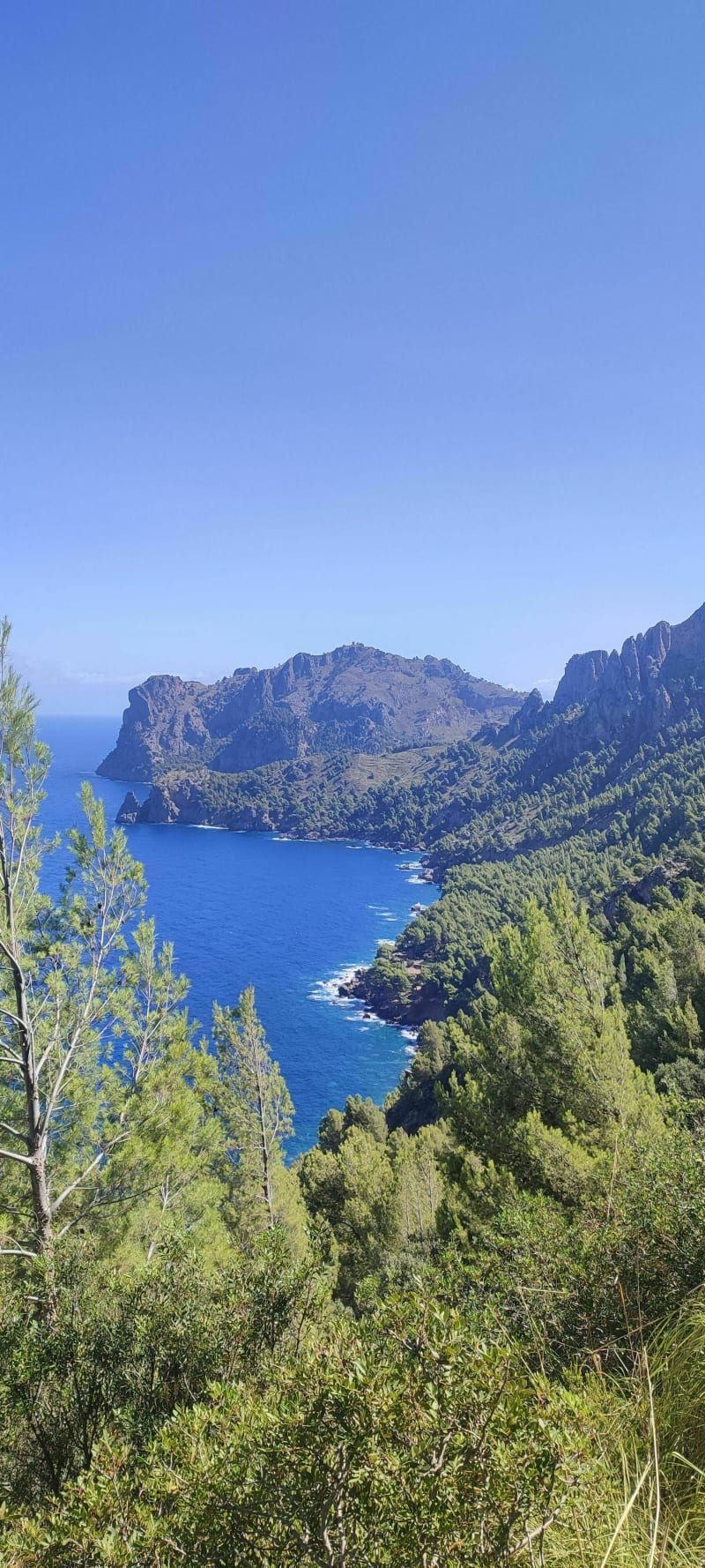 Mirador Ses Barques vers Cala Tuent avec des belles vues - Fornalutx