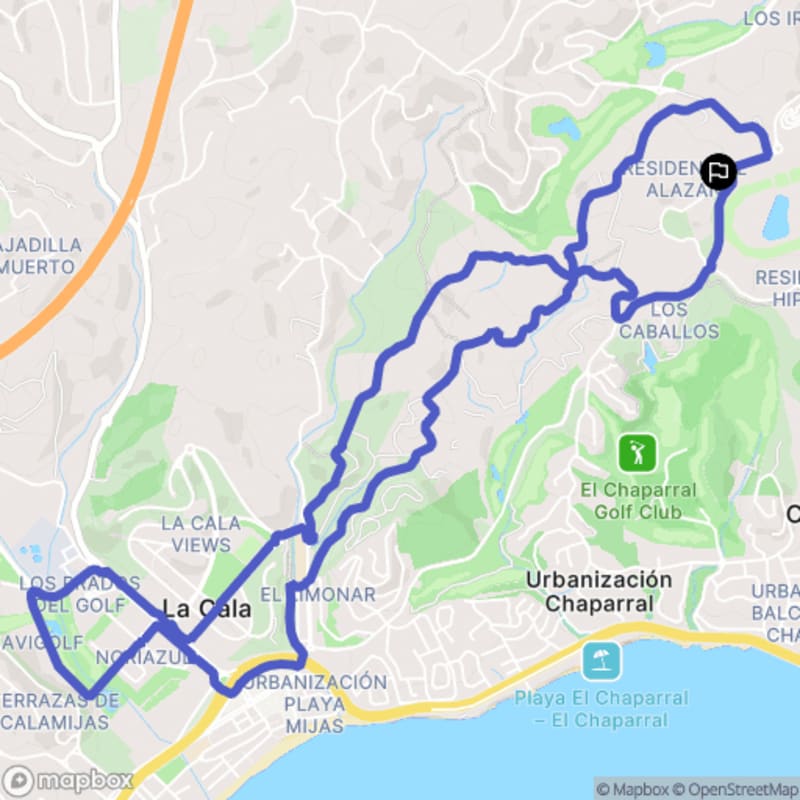 Randonnée à Cerros del Águila: Parcours pédestre à Mijas, Andalousie - Las Lagunas de Mijas