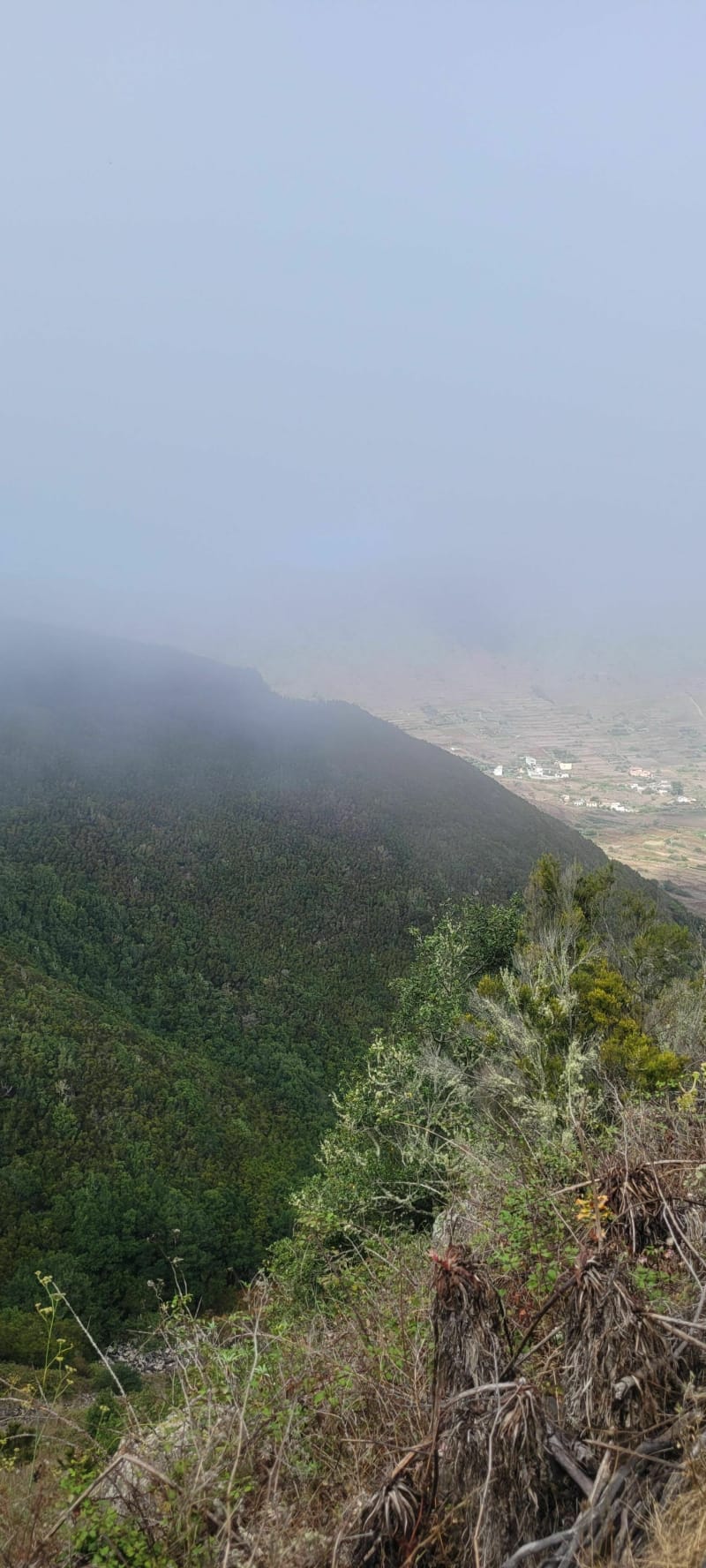 Las Portelas, chemin de la crête de Monte del Agua - Portelas Baja
