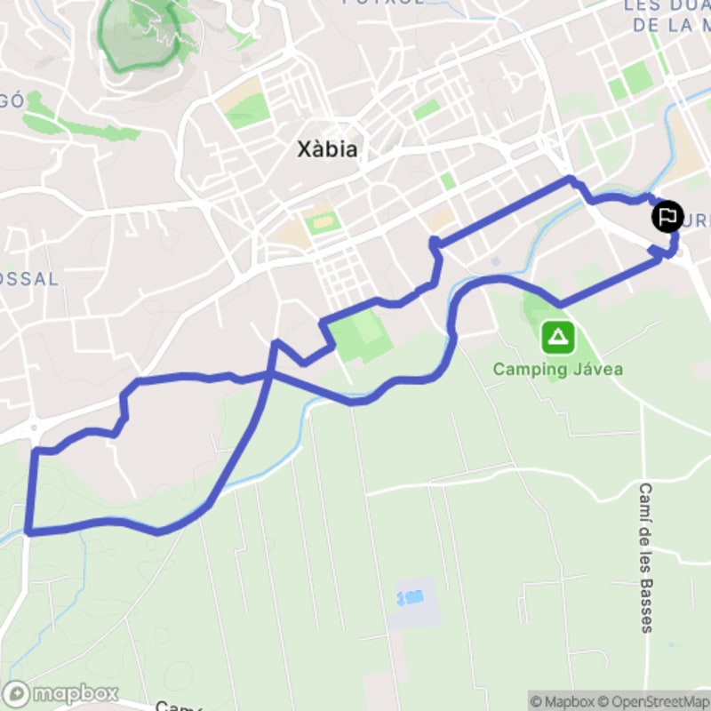 Randonnée à Xàbia : Parcours pédestre au départ de Carrer Milán - Bahía de Jávea