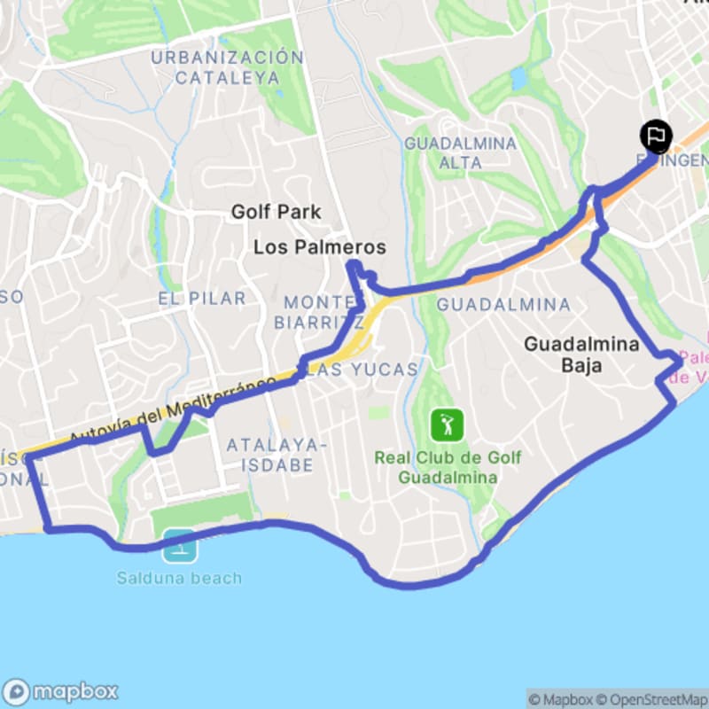 Randonnée à San Pedro de Alcántara Marbella au départ de Guadalmina - San Pedro Alcántara