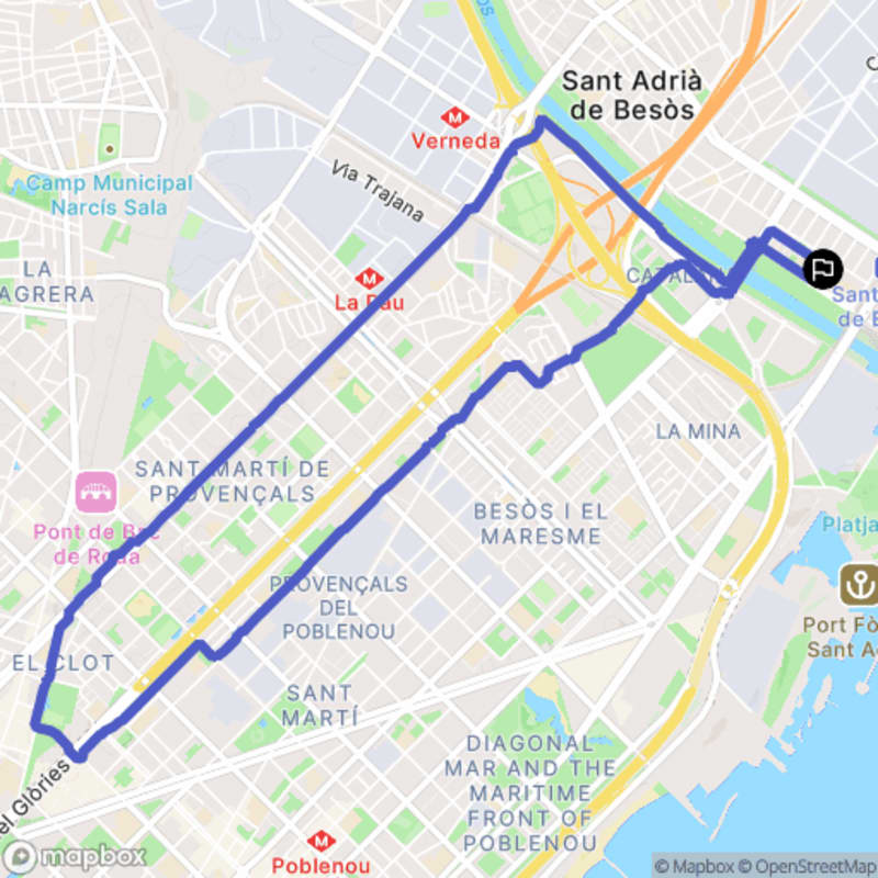 Randonnée au départ du Carrer de Lleida à Sant Adrià de Besòs - Sant Adrià de Besòs