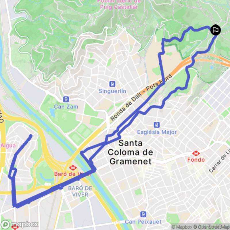 Randonnée au cœur de Badalona, au départ de Camí de Sant Jeroni de la Murtra - Badalona