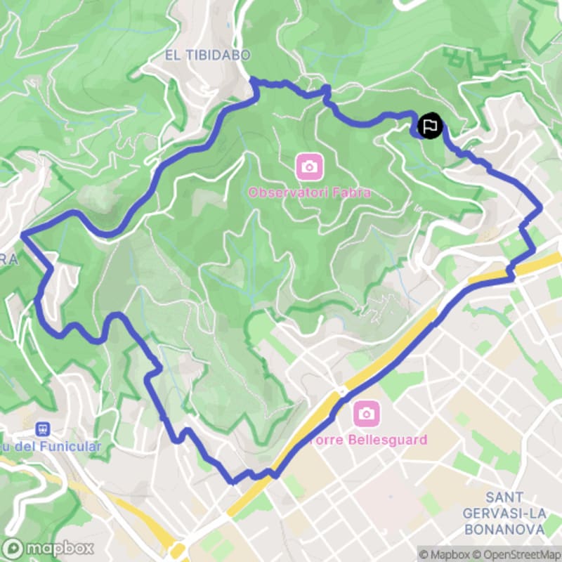 Randonnée à Barcelona au départ d'Horta-Guinardó en Catalunya - Barcelona