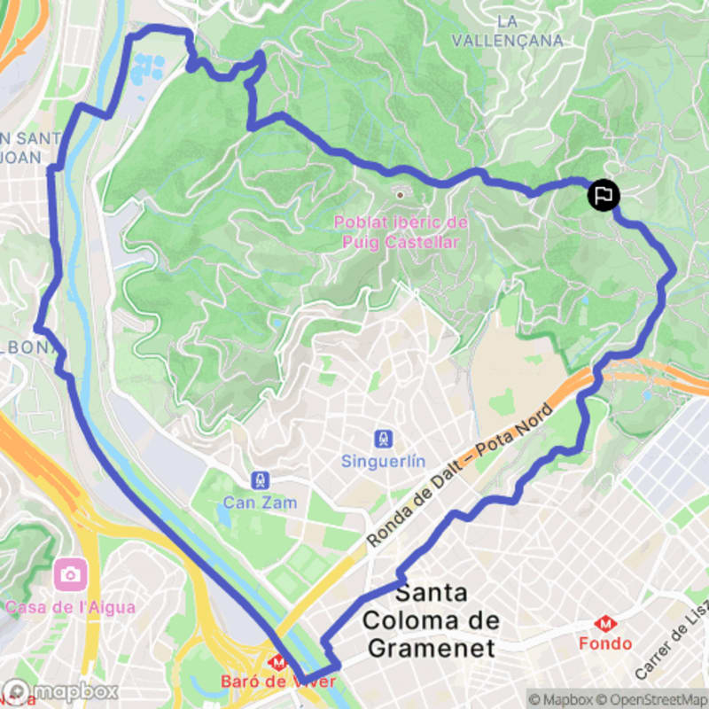Randonnée nature au Parc de la Serralada de Marina à Badalona - Santa Coloma de Gramenet