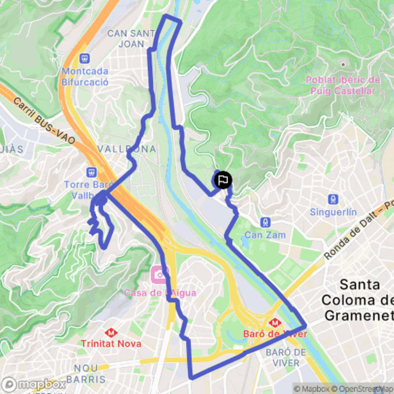 Randonnée nature au départ des Oliveres à Santa Coloma de Gramenet - Santa Coloma de Gramenet