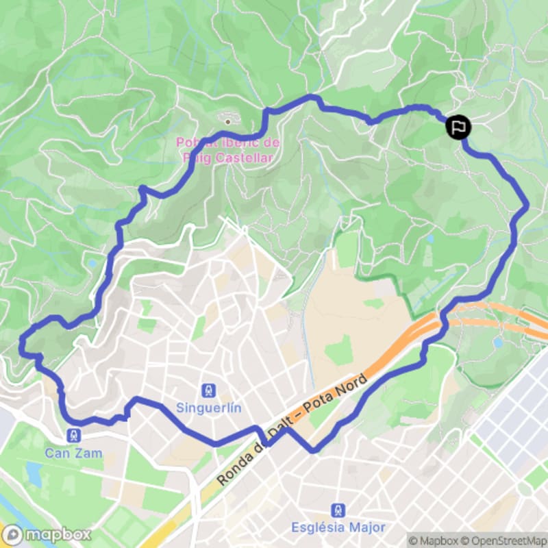 Randonnée au Parc de la Serralada de Marina à Badalona - Santa Coloma de Gramenet