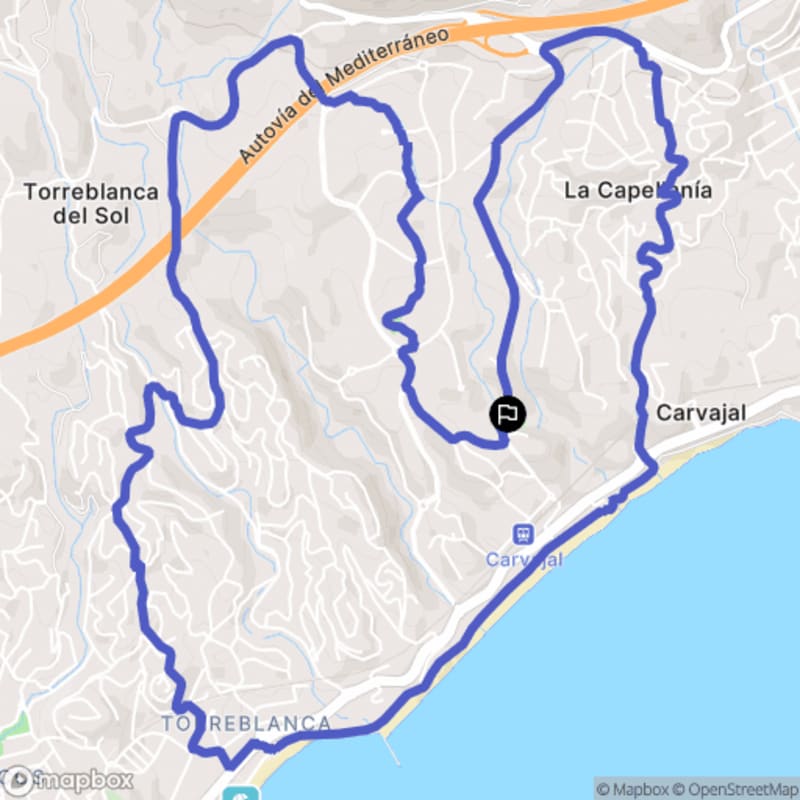 Randonnée au départ de Carvajal, Training Center Higuerón à Benalmádena - Fuengirola