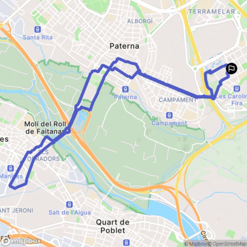Randonnée à València au départ de Pobles de l'Oest, Senda del Polvorí - València
