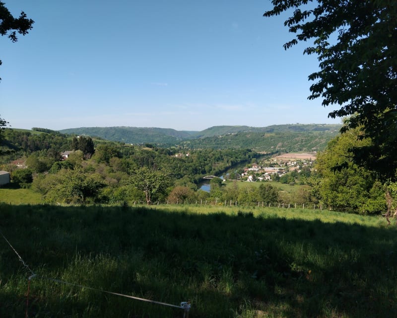 Vallée du Lot depuis Port d'Agrès - Saint-Parthem