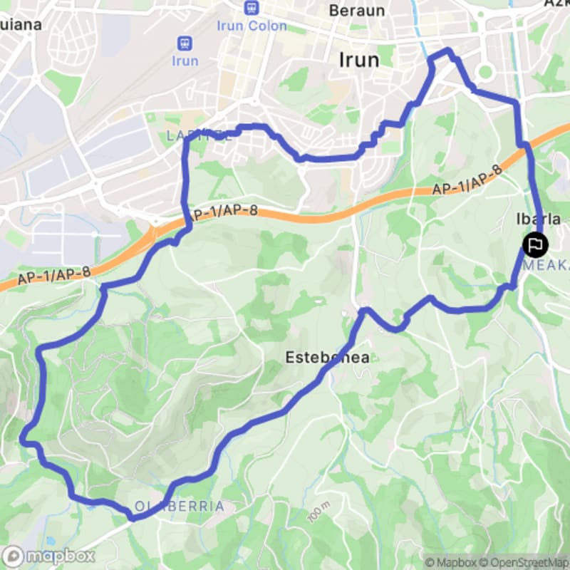 Randonnée au départ d'Arbes, Meaka : Exploration pédestre à Irun, Euskadi