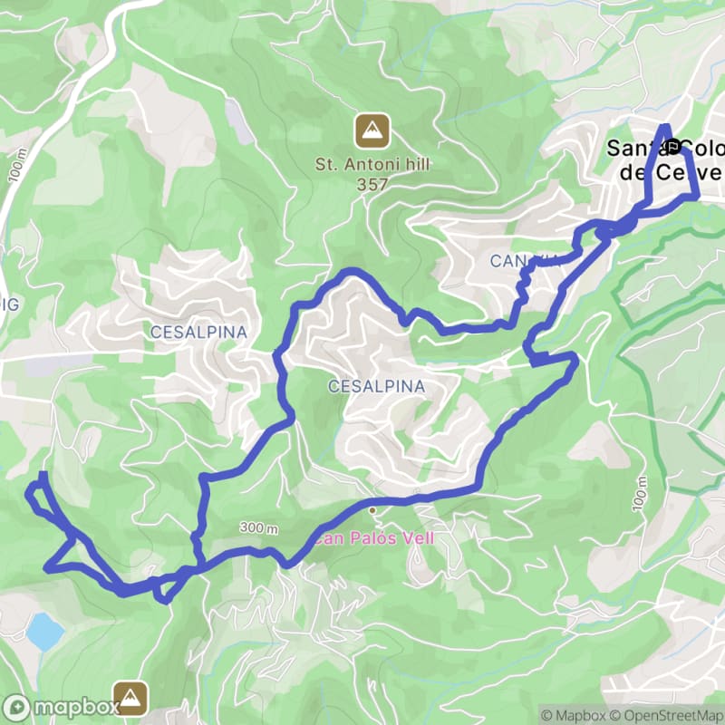 Randonnée à Santa Coloma de Cervelló au départ de Plaça de les Vinyes - Santa Coloma de Cervelló