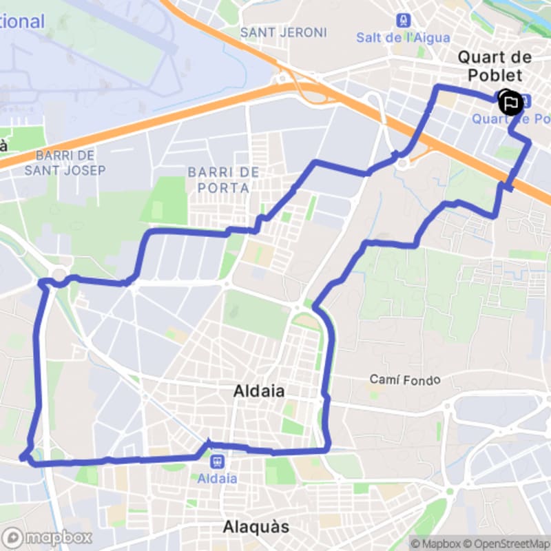 Randonnée nature à Quart de Poblet au départ de Carrer María Molier - Quart de Poblet