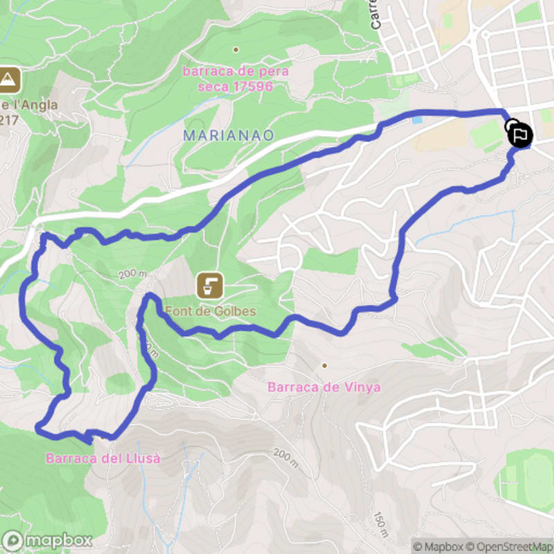 Randonnée nature au départ de Carrer de Benviure à Sant Boi de Llobregat - Sant Boi de Llobregat