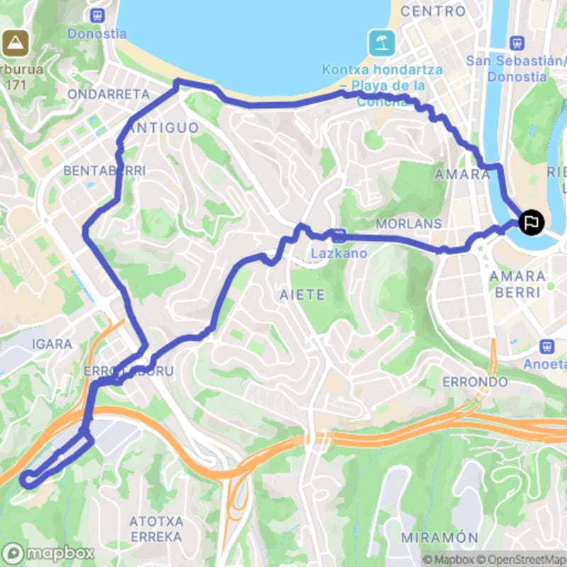 Randonnée à Donostia/San Sebastián : Parcours nature au départ de Egia - Donostia-San Sebastián