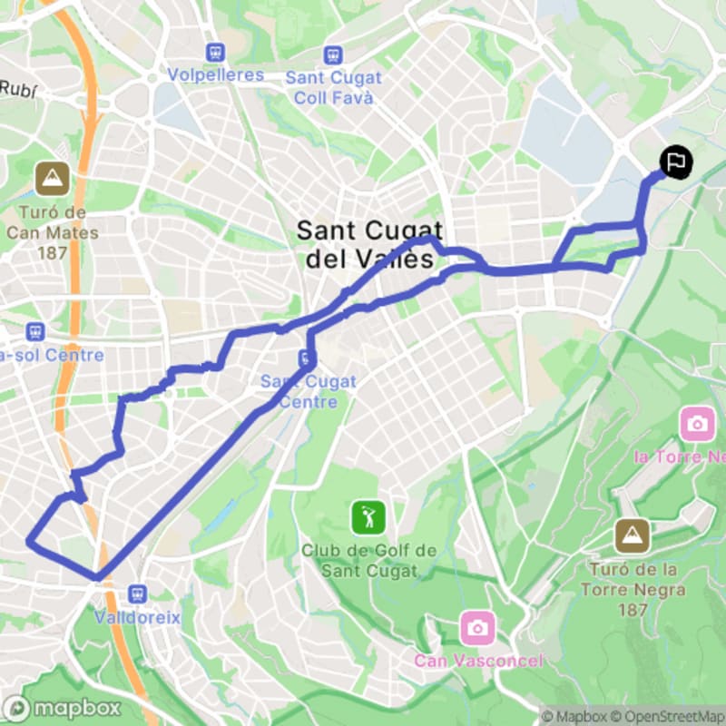 Randonnée à Cerdanyola del Vallès au départ du Carrer de Can Solà - Sant Cugat del Vallès