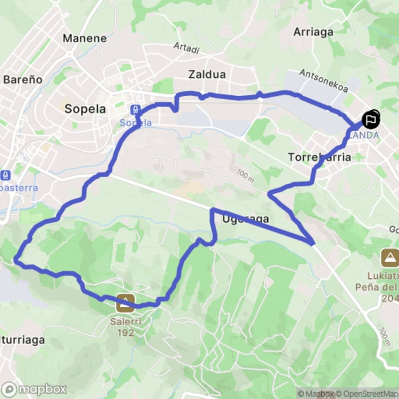 Randonnée au départ de Torrebarria à Urduliz, Pays Basque - Landa