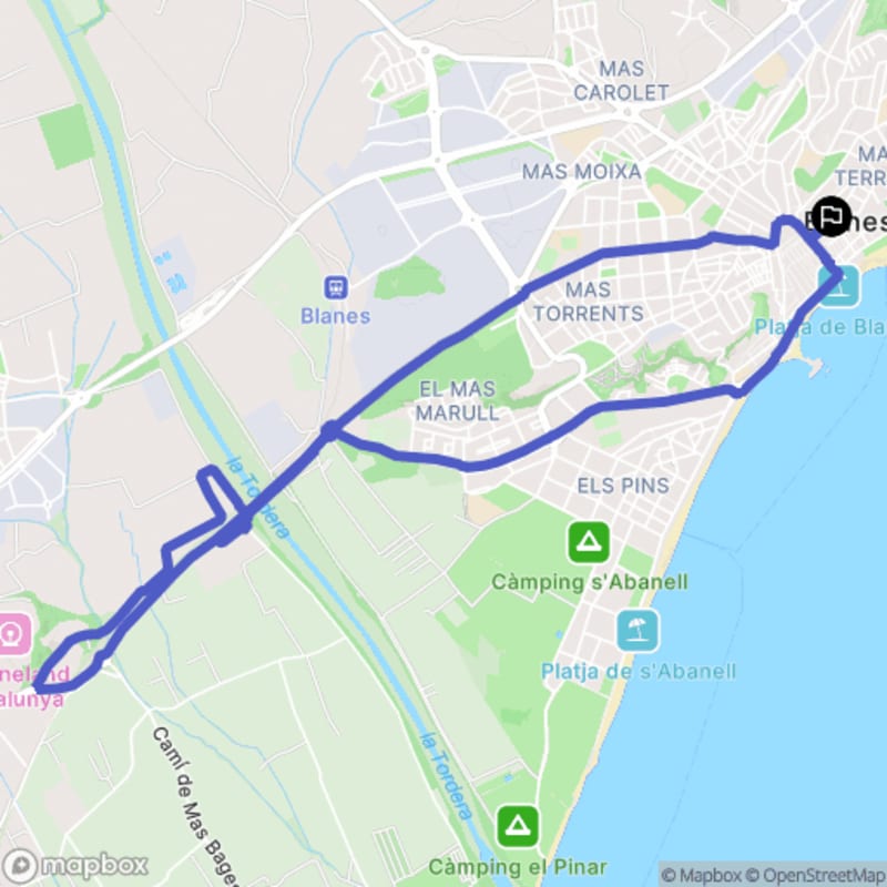 Randonnée à Blanes depuis la Plaça de l'Església : Découverte de Catalunya - Blanes