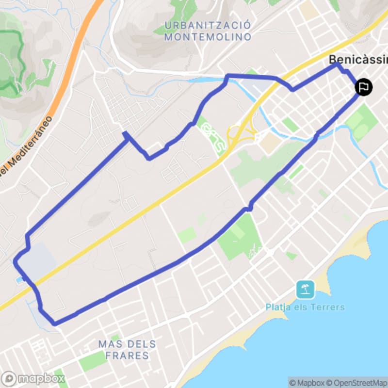 Randonnée à Benicàssim au départ de la Plaça de l'Estació - Benicàssim