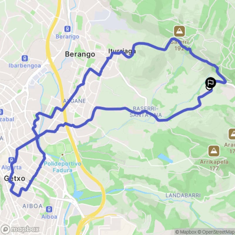 Randonnée à Berango, Euskadi au départ d'Iturriaga - Berango