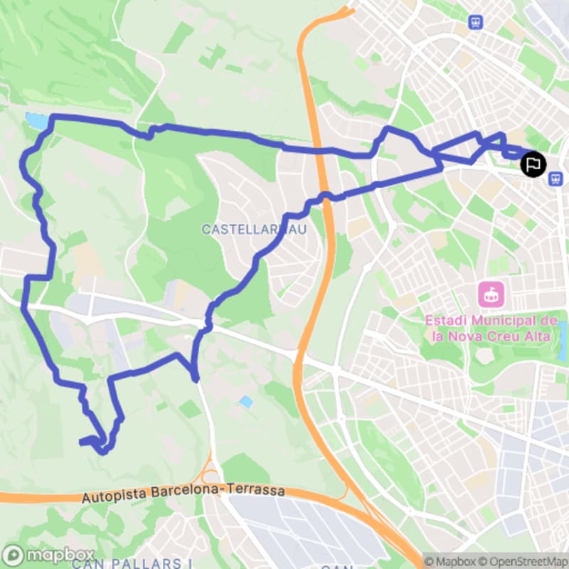 Randonnée au départ du Carrer del Príncep de Viana à Sabadell, Catalunya - Sabadell
