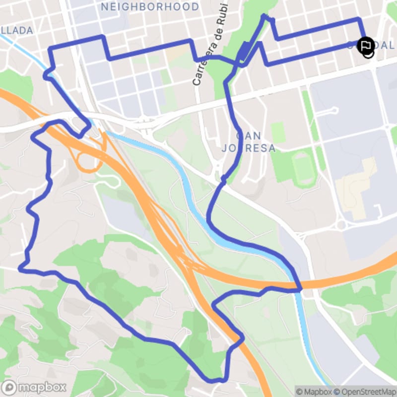 Randonnée au départ du Carrer de Colom à Terrassa, Catalunya - Terrassa